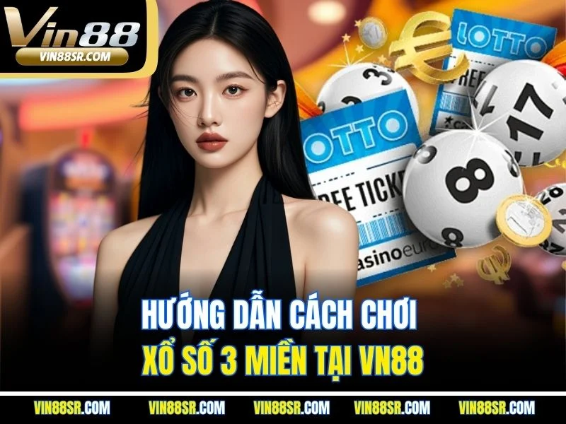 Hướng dẫn cách chơi xổ số 3 miền tại Vn88